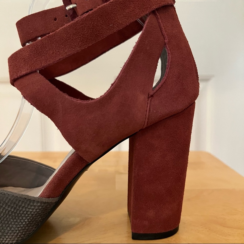 Farylrobin Tavi Faux Suede Heels Size 10 - Picture 9 of 14